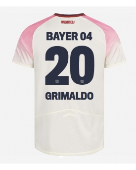 Bayer Leverkusen Alejandro Grimaldo #20 Maglia Gara Trasferta Repliche 2025-26 Maniche Corte